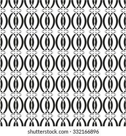 Monochrome geometric seamless pattern.