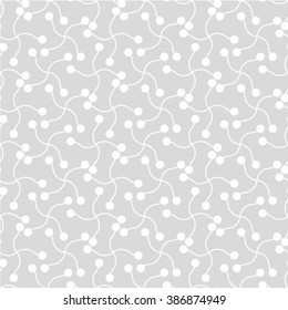 Monochrome geometric seamless pattern.