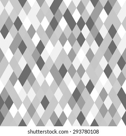Monochrome Geometric Seamless Pattern. Black, White and Gray Background. Abstract Vector Illustration.