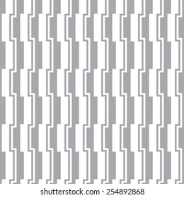 Monochrome geometric seamless pattern  with boxes and lines