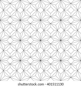 Monochrome geometric seamless pattern. Vector illustration
