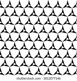 Monochrome geometric shape pattern design background