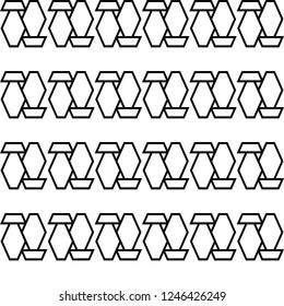 Monochrome Geometric Texture. Seamless Background. Ethnic seamless pattern. Design for prints, decoration, textile. Vector Modern Geometric print. Fashion graphic. Background design. 