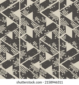 monochrome geometric triangle line pattern