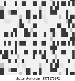 Monochrome geometric vector background. Abstract halftone illustration pattern. Vintage texture