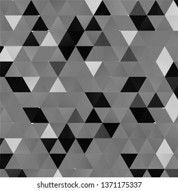Monochrome geometric vector background. Abstract halftone illustration pattern. Vintage texture