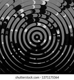 Monochrome geometric vector background. Abstract halftone illustration pattern. Vintage texture