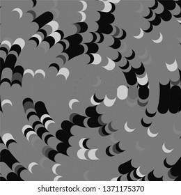 Monochrome geometric vector background. Abstract halftone illustration pattern. Vintage texture