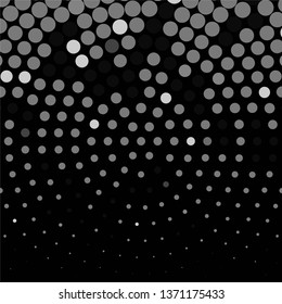 Monochrome geometric vector background. Abstract halftone illustration pattern. Vintage texture