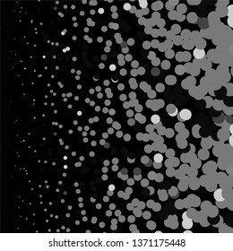 Monochrome geometric vector background. Abstract halftone illustration pattern. Vintage texture