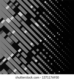 Monochrome geometric vector background. Abstract halftone illustration pattern. Vintage texture