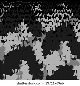 Monochrome geometric vector background. Abstract halftone illustration pattern. Vintage texture