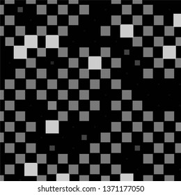 Monochrome geometric vector background. Abstract halftone illustration pattern. Vintage texture