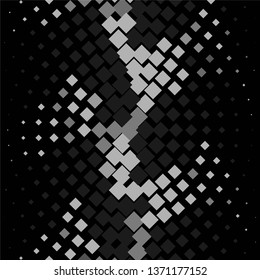 Monochrome geometric vector background. Abstract halftone illustration pattern. Vintage texture