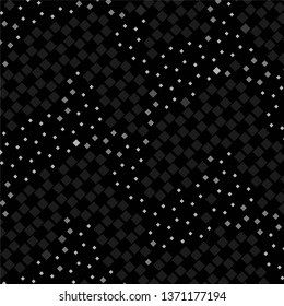 Monochrome geometric vector background. Abstract halftone illustration pattern. Vintage texture