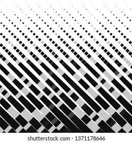 Monochrome geometric vector background. Abstract halftone illustration pattern. Vintage texture
