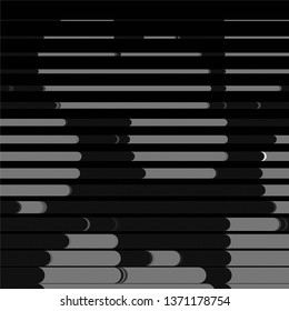 Monochrome geometric vector background. Abstract halftone illustration pattern. Vintage texture