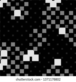 Monochrome geometric vector background. Abstract halftone illustration pattern. Vintage texture