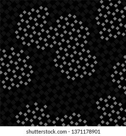 Monochrome geometric vector background. Abstract halftone illustration pattern. Vintage texture