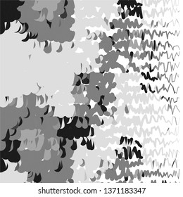 Monochrome geometric vector background. Abstract halftone illustration pattern. Vintage texture