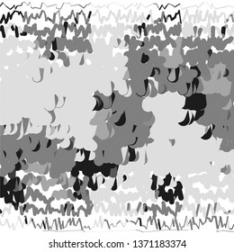 Monochrome geometric vector background. Abstract halftone illustration pattern. Vintage texture