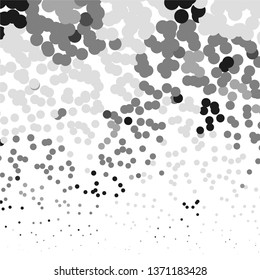 Monochrome geometric vector background. Abstract halftone illustration pattern. Vintage texture