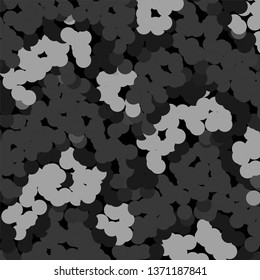 Monochrome geometric vector background. Abstract halftone illustration pattern. Vintage texture