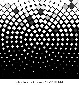 Monochrome geometric vector background. Abstract halftone illustration pattern. Vintage texture