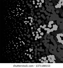 Monochrome geometric vector background. Abstract halftone illustration pattern. Vintage texture