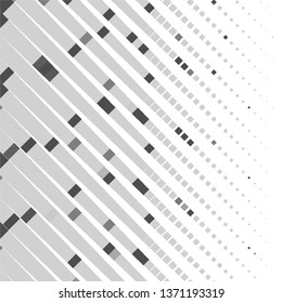 Monochrome geometric vector background. Abstract halftone illustration pattern. Vintage texture