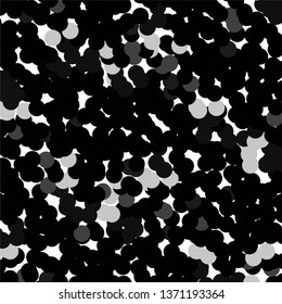 Monochrome geometric vector background. Abstract halftone illustration pattern. Vintage texture