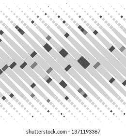 Monochrome geometric vector background. Abstract halftone illustration pattern. Vintage texture