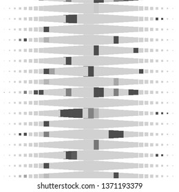 Monochrome geometric vector background. Abstract halftone illustration pattern. Vintage texture