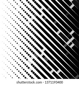 Monochrome geometric vector background. Abstract halftone illustration pattern. Vintage texture