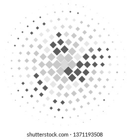 Monochrome geometric vector background. Abstract halftone illustration pattern. Vintage texture