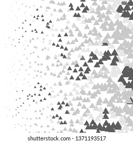 Monochrome geometric vector background. Abstract halftone illustration pattern. Vintage texture