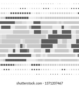 Monochrome geometric vector background. Abstract halftone illustration pattern. Vintage texture