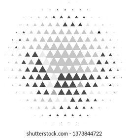 Monochrome geometric vector background. Abstract halftone illustration pattern. Vintage texture