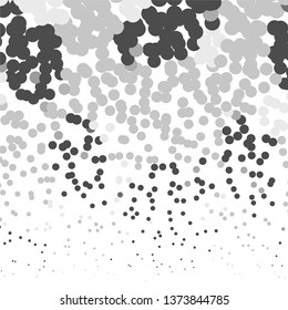 Monochrome geometric vector background. Abstract halftone illustration pattern. Vintage texture