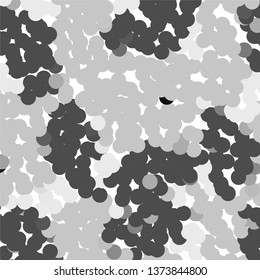 Monochrome geometric vector background. Abstract halftone illustration pattern. Vintage texture