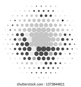 Monochrome geometric vector background. Abstract halftone illustration pattern. Vintage texture