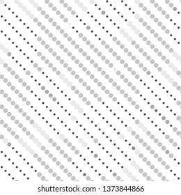 Monochrome geometric vector background. Abstract halftone illustration pattern. Vintage texture