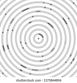 Monochrome geometric vector background. Abstract halftone illustration pattern. Vintage texture