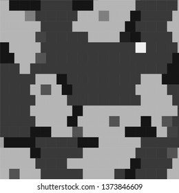 Monochrome geometric vector background. Abstract halftone illustration pattern. Vintage texture