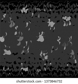 Monochrome geometric vector background. Abstract halftone illustration pattern. Vintage texture