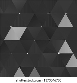 Monochrome geometric vector background. Abstract halftone illustration pattern. Vintage texture