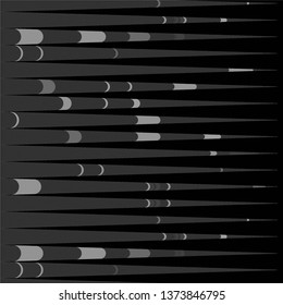 Monochrome geometric vector background. Abstract halftone illustration pattern. Vintage texture