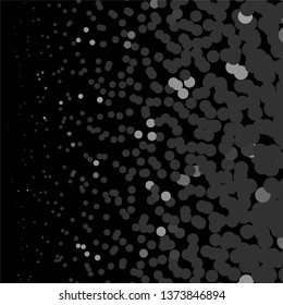 Monochrome geometric vector background. Abstract halftone illustration pattern. Vintage texture