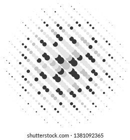 Monochrome geometric vector background. Abstract halftone illustration pattern. Vintage texture