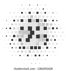 Monochrome geometric vector background. Abstract halftone illustration pattern. Vintage texture